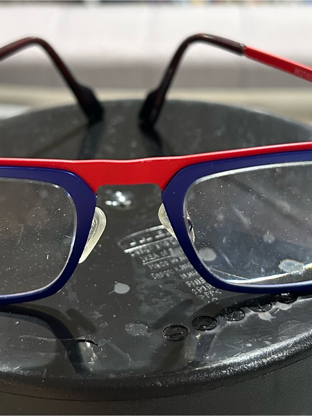 FACE A FACE Paris Red and blue Eyeglass frames